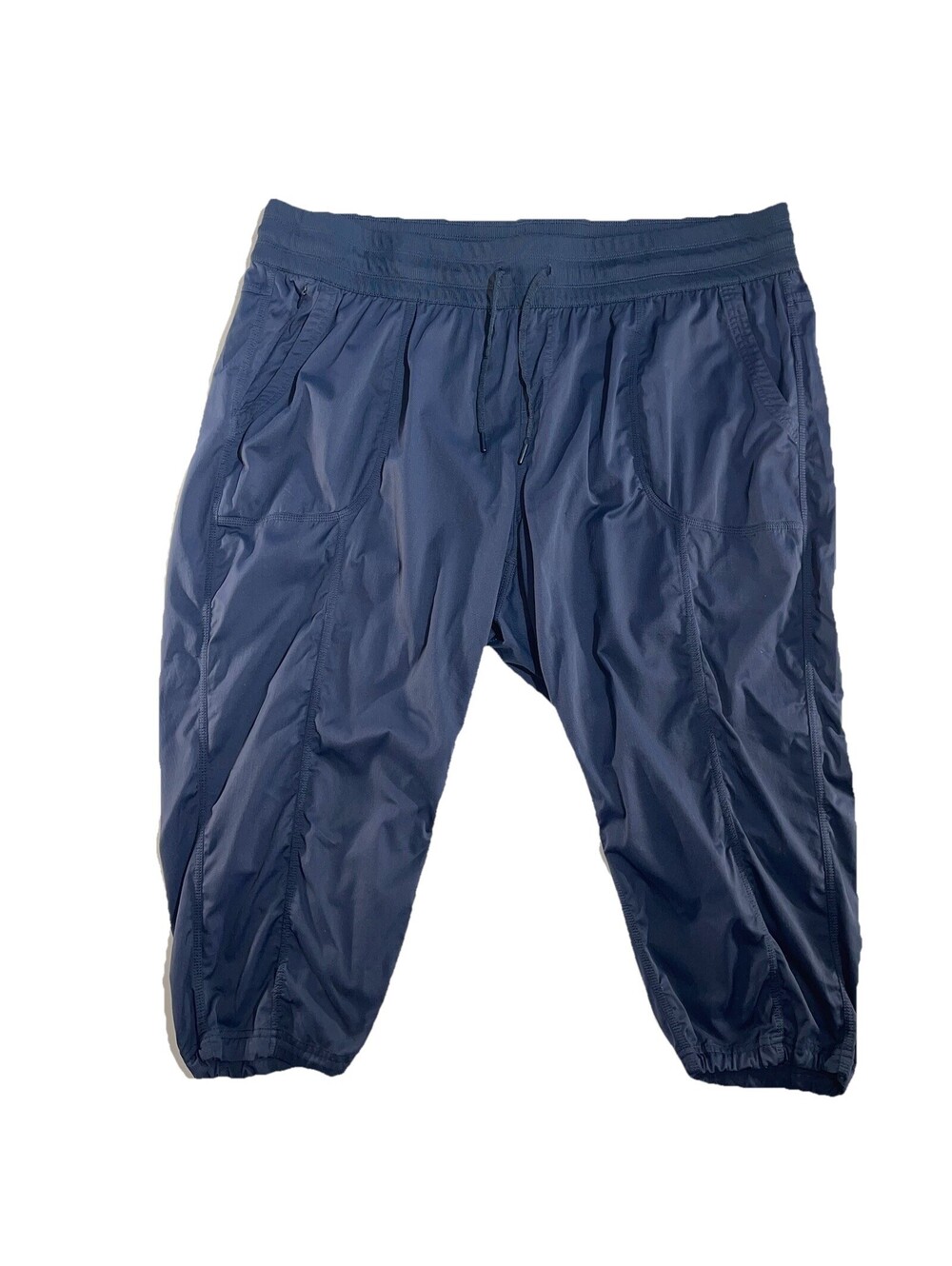 North Face Jogger Pants Women's Small Elastic Waist Drawstring/Pockets Navy Blue